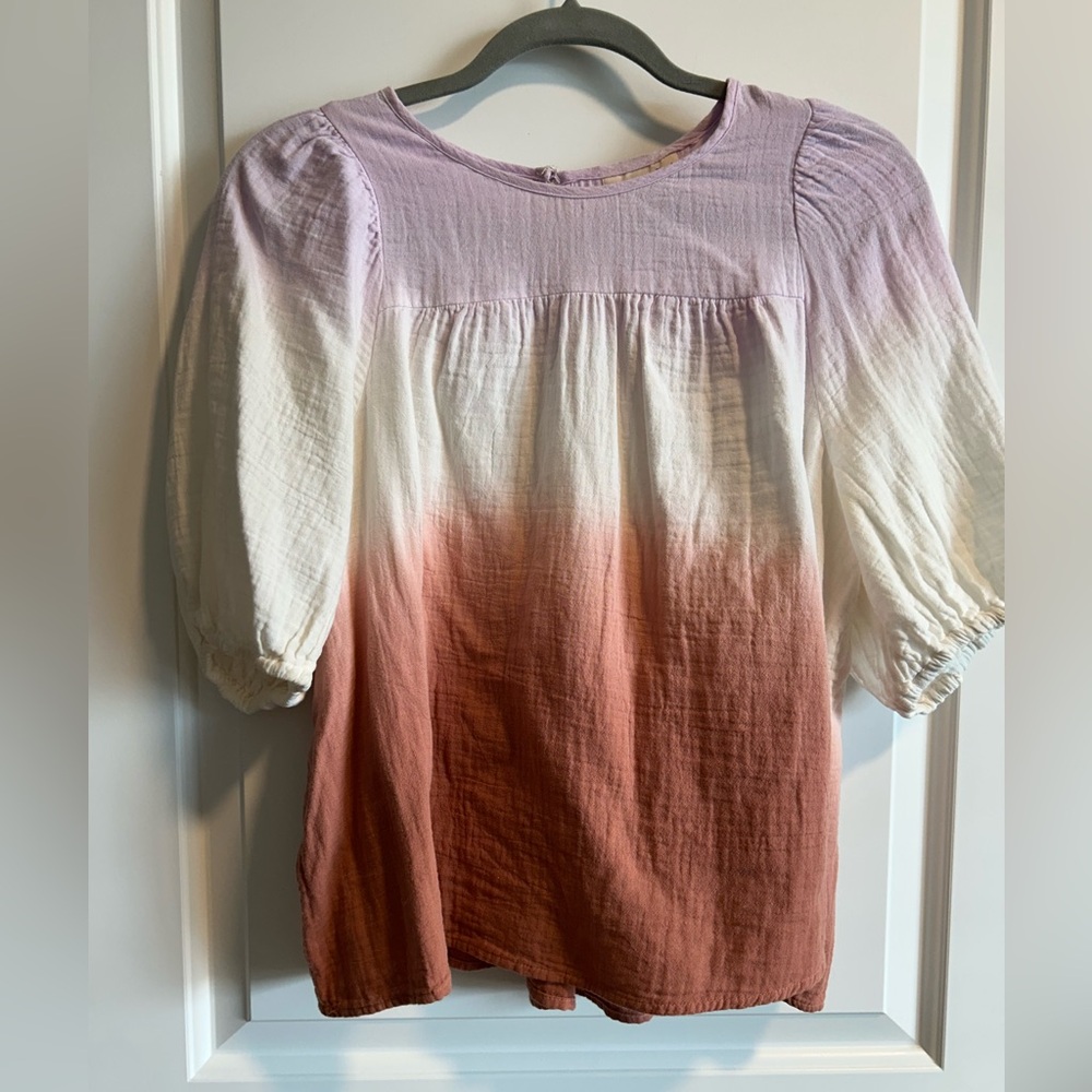Universal Thread Ombre Blouse - Purple and Brown